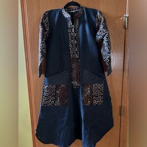 Denim Print Short dress